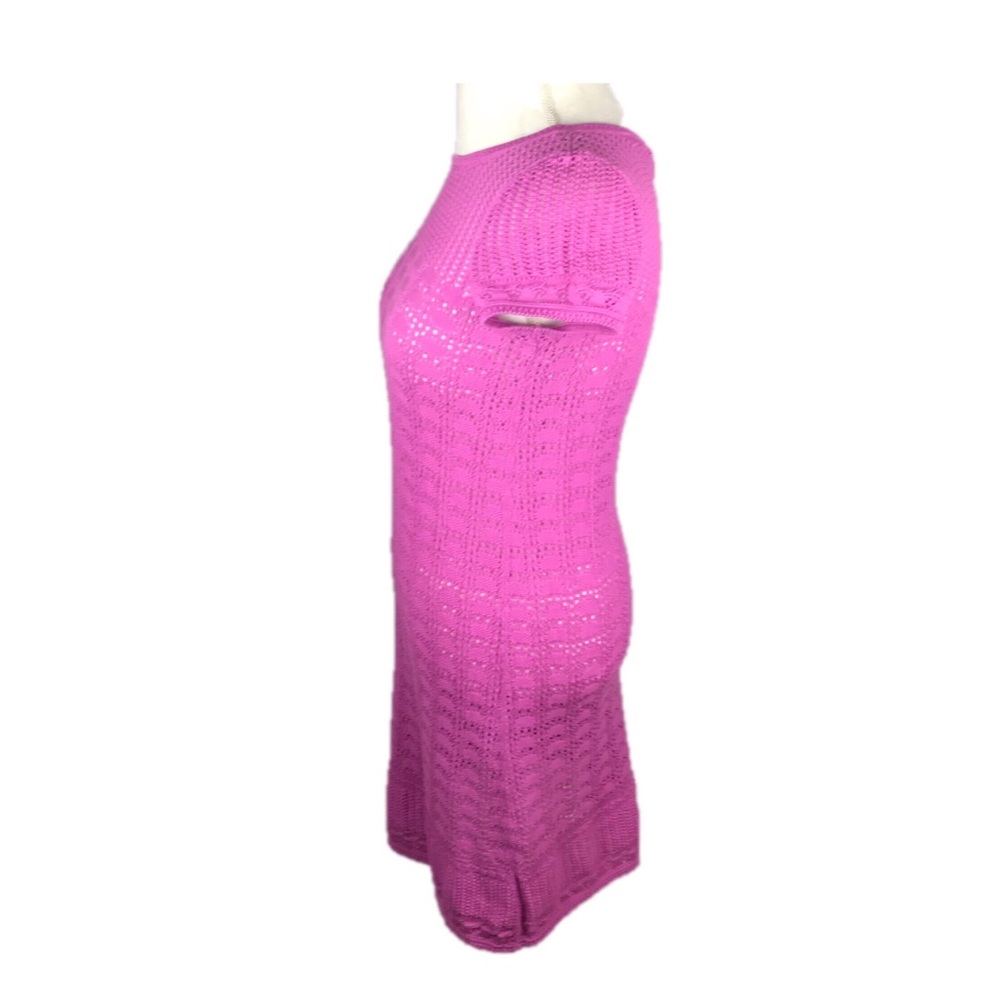 Lily Pulitzer Pink Crochet Dress w/ Keyhole Back. - Picture 4 of 8